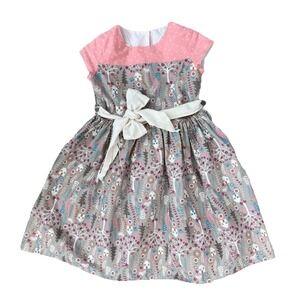 Magpie And Mabel Cotton Party Dress Girls Size 8 Forest House Cottage Preppy